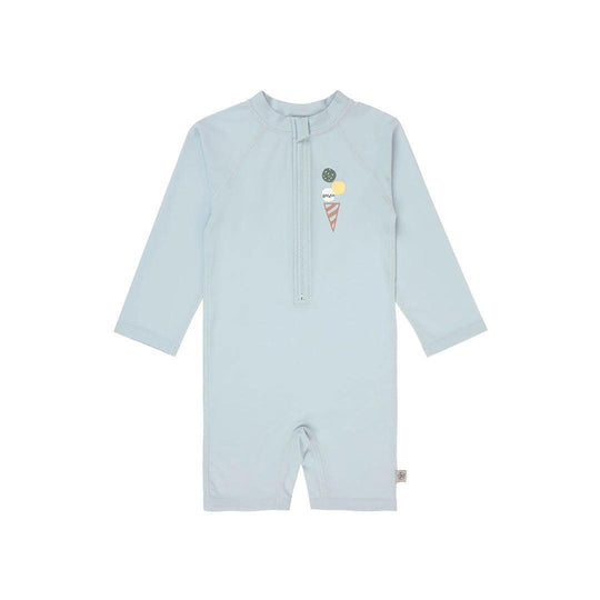 Lassig Long Sleeve Sunsuit - Ice Cream - Illusion Blue-Swimsuits-Ice Cream - Illusion Blue-0-6m | Natural Baby Shower