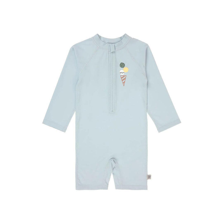 Lassig Long Sleeve Sunsuit - Ice Cream - Illusion Blue-Swimsuits-Ice Cream - Illusion Blue-0-6m | Natural Baby Shower