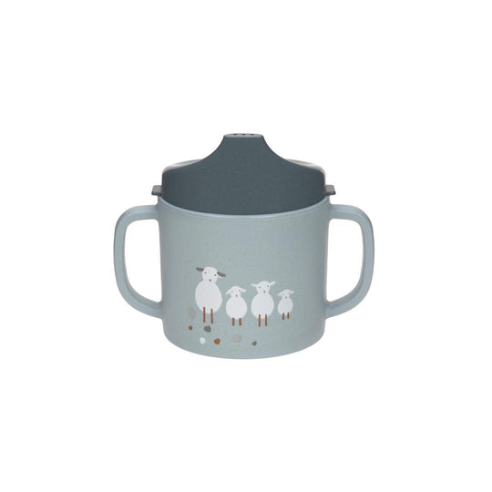 Lassig Sippy Cup - Blue - Tiny Farmer Sheep/Goose-Sippy Cups-Blue-Tiny Farmer Sheep/Goose | Natural Baby Shower