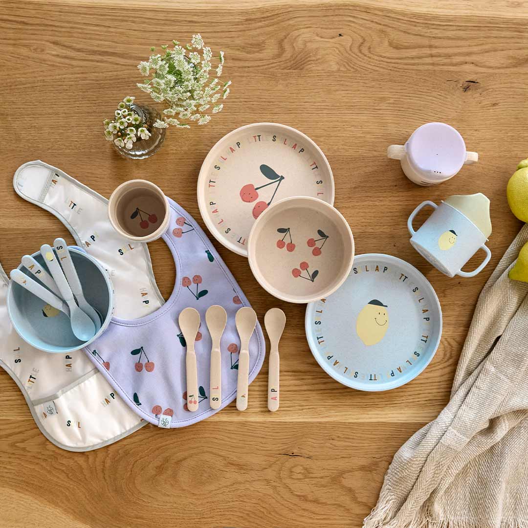 Lassig Spoon Set PP/Cellulose - Happy Fruits - Lemon-Cutlery-Lemon-One Size | Natural Baby Shower