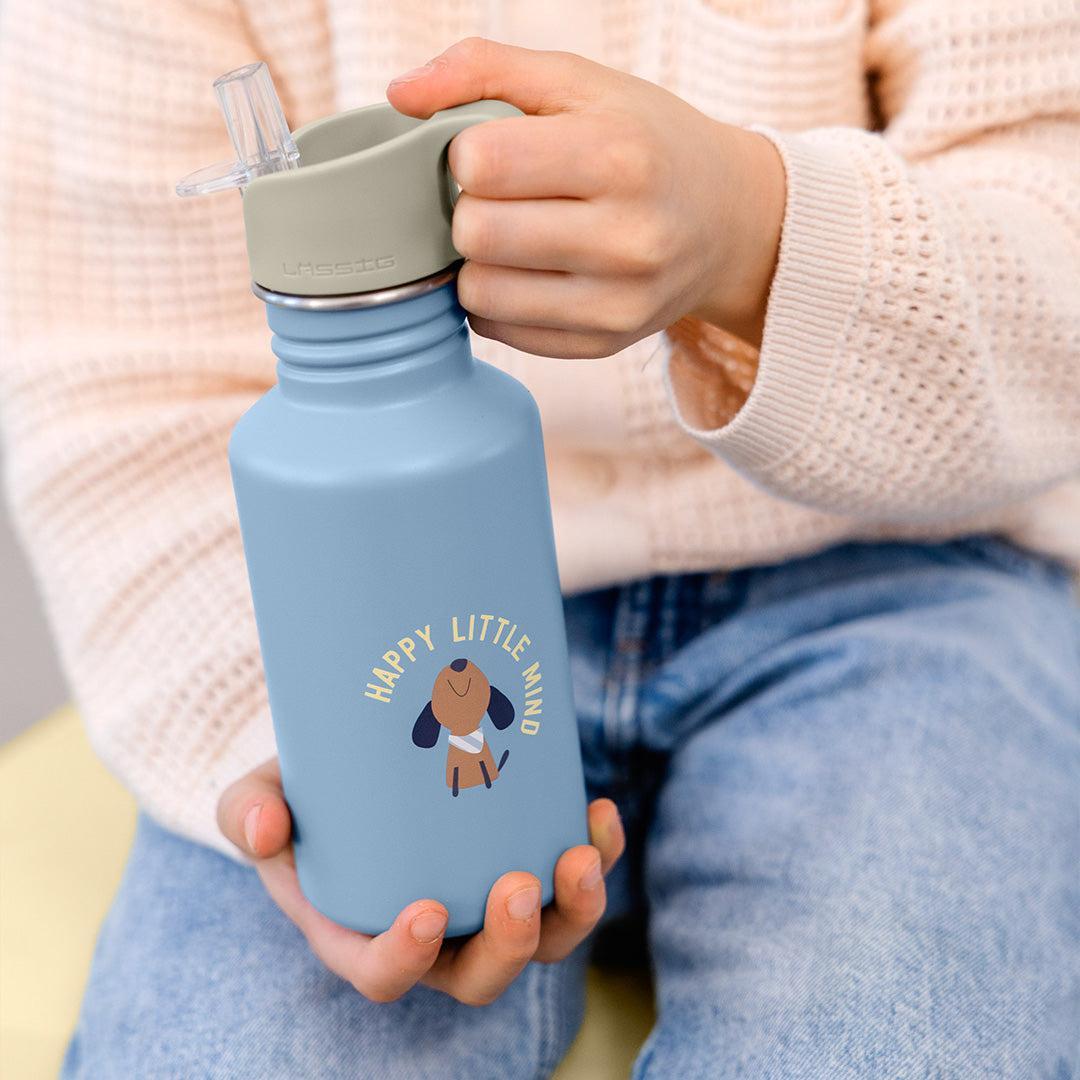 Lassig Stainless Steel Bottle - Dog-Drinking Bottles-Dog- | Natural Baby Shower