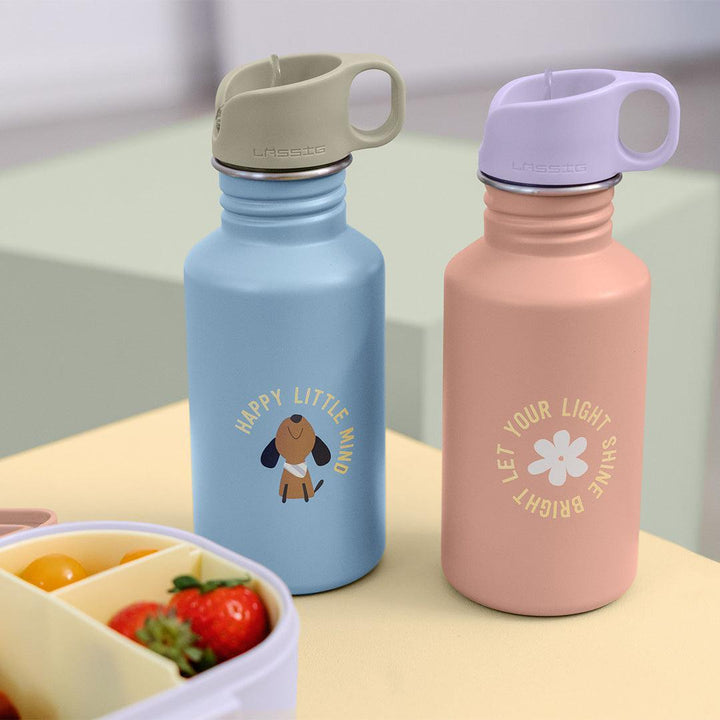 Lassig Stainless Steel Bottle - Flower-Drinking Bottles-Flower- | Natural Baby Shower