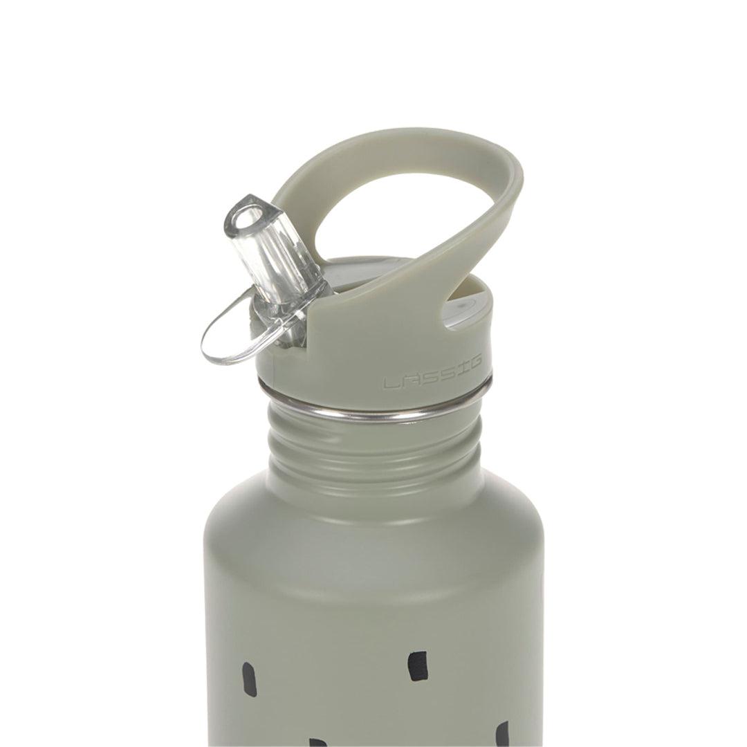 Lassig Stainless Steel Bottle - Light Olive-Drinking Bottles-Light Olive- | Natural Baby Shower