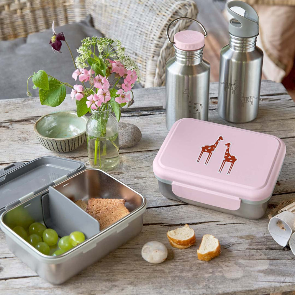 Lassig Stainless Steel Lunchbox - Safari Giraffe-Lunch Boxes-Safari Giraffe- | Natural Baby Shower