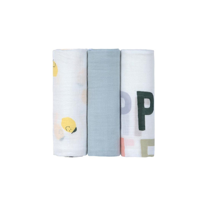Lassig Heavenly Soft Swaddles - Happy Fruits - Lemon-Swaddling Wraps-Lemon-L | Natural Baby Shower