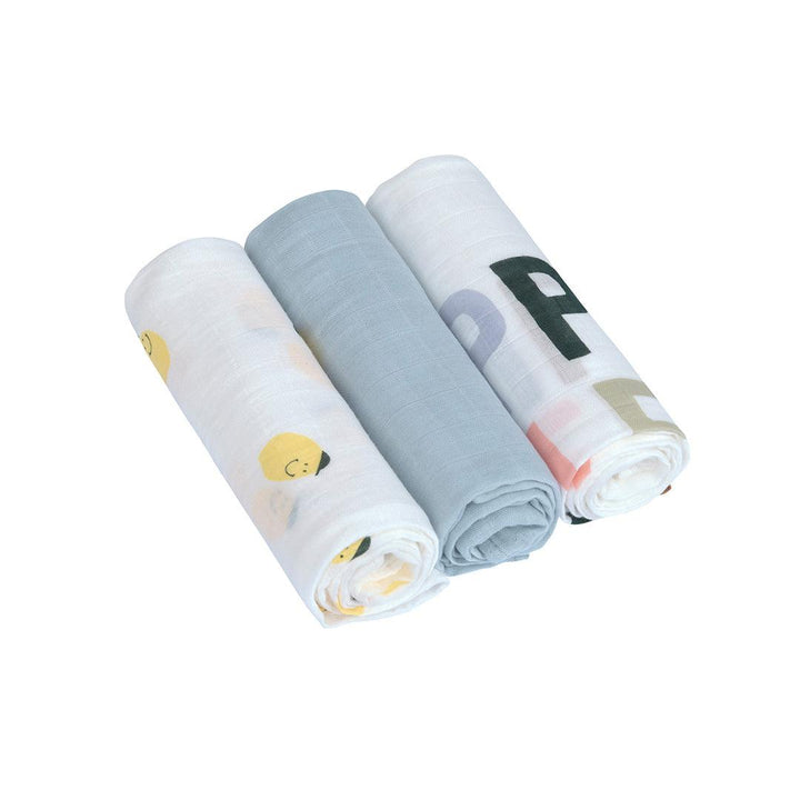 Lassig Heavenly Soft Swaddles - Happy Fruits - Lemon-Swaddling Wraps-Lemon-L | Natural Baby Shower