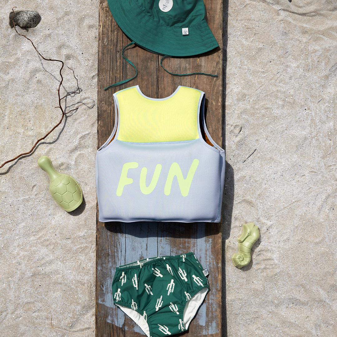 Lassig Swim Vest - Blue/Lime-Swim Vests-Blue/Lime- | Natural Baby Shower