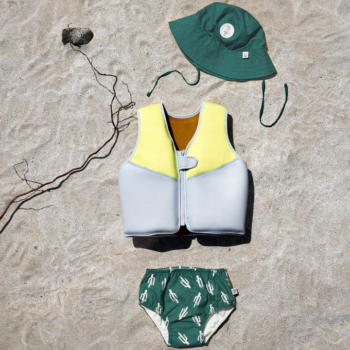 Lassig Swim Vest - Blue/Lime-Swim Vests-Blue/Lime- | Natural Baby Shower
