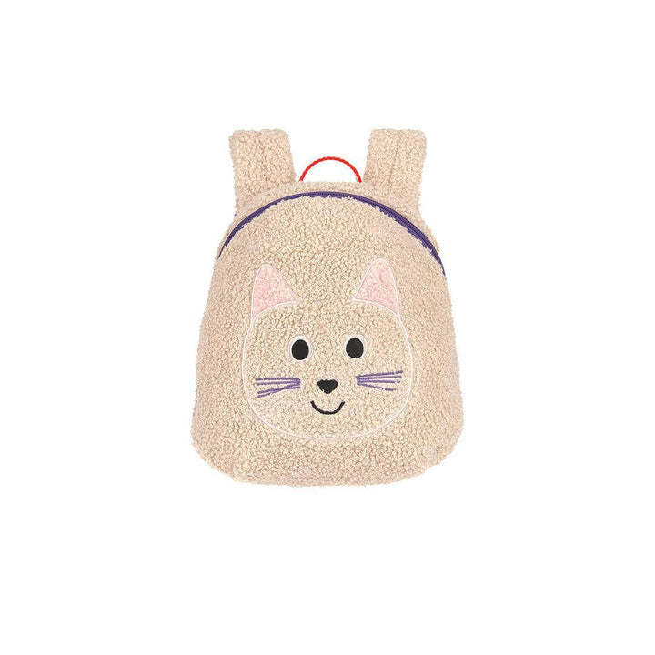 Lassig Tiny Backpack Tiny Team - Cat - Beige-Children's Backpacks-Cat - Beige-One Size | Natural Baby Shower