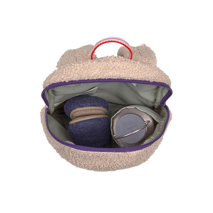 Lassig Tiny Backpack Tiny Team - Cat - Beige-Children's Backpacks-Cat - Beige-One Size | Natural Baby Shower