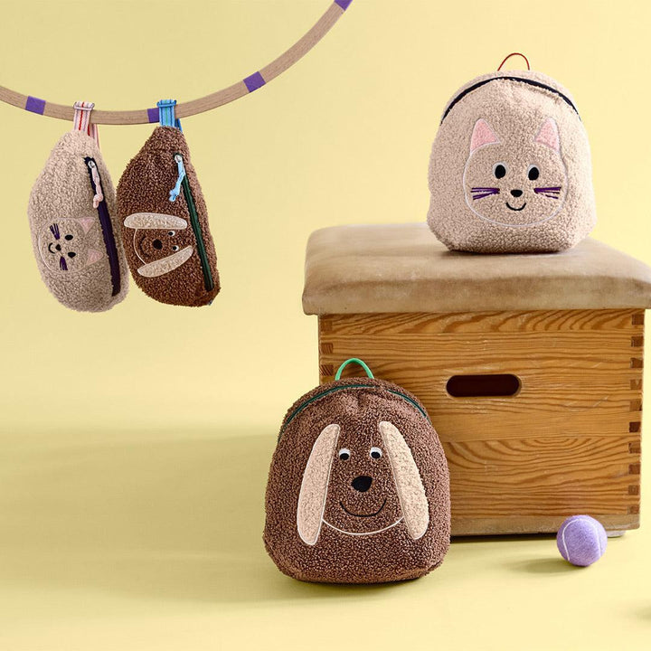 Lassig Tiny Backpack Tiny Team - Dog - Brown-Children's Backpacks-Dog - Brown-One Size | Natural Baby Shower