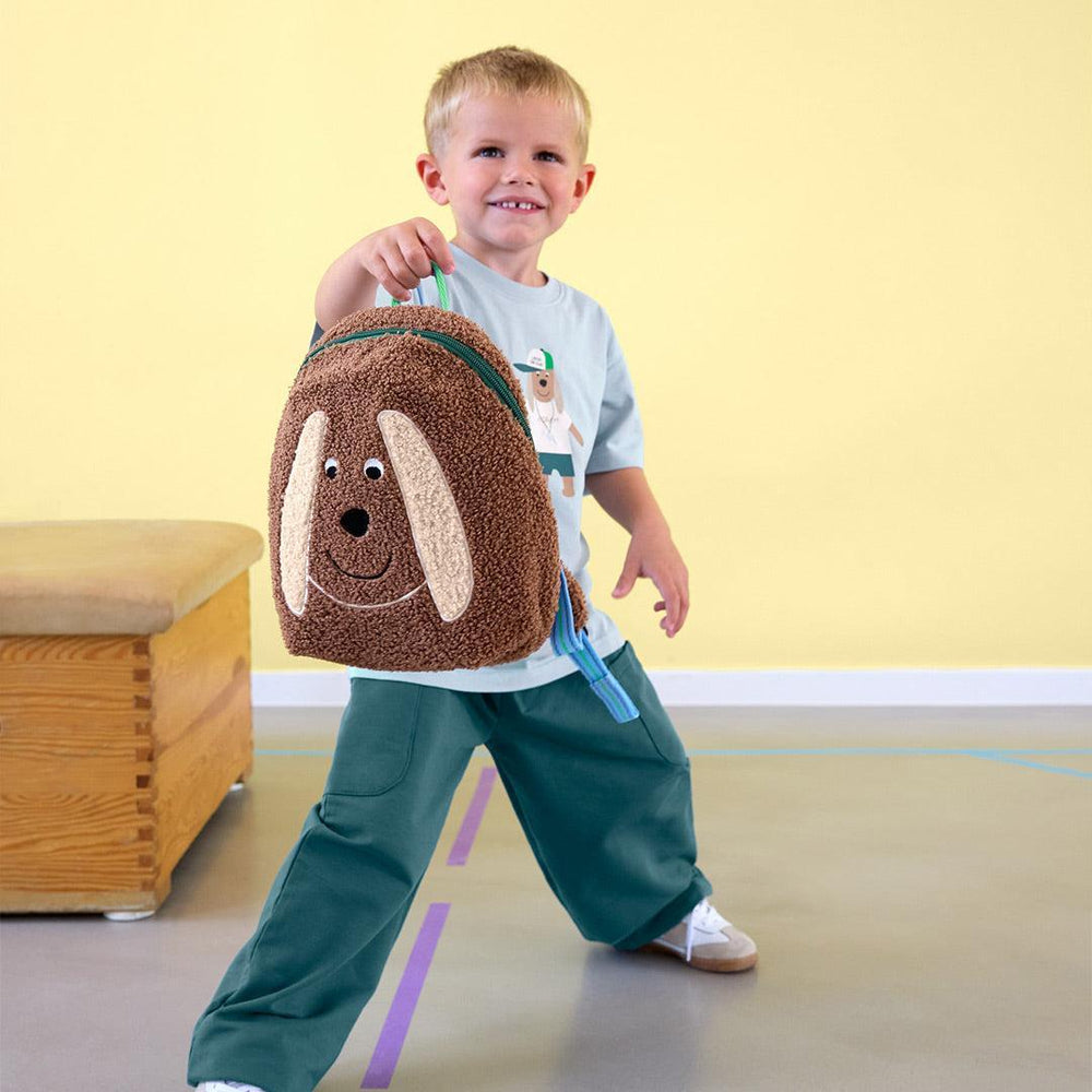 Lassig Tiny Backpack Tiny Team - Dog - Brown-Children's Backpacks-Dog - Brown-One Size | Natural Baby Shower