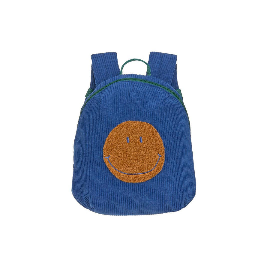 Lassig Tiny Backpack Cord - Little Gang Smile- Blue - Blue - Smile-Changing Bags-Blue- | Natural Baby Shower