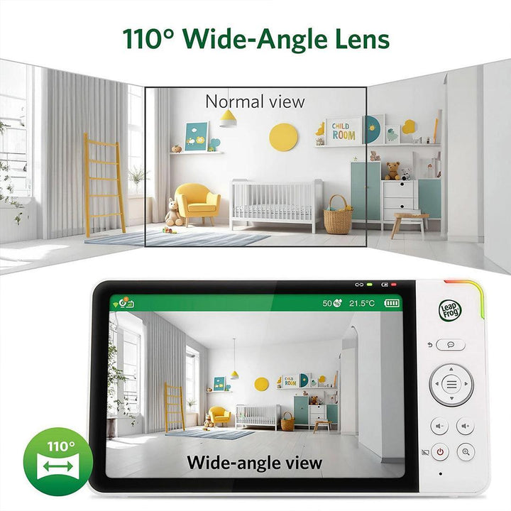 LeapFrog LF5817HD 7 Inch Over Cot Monitor - White-Baby Monitors-White-One Size | Natural Baby Shower