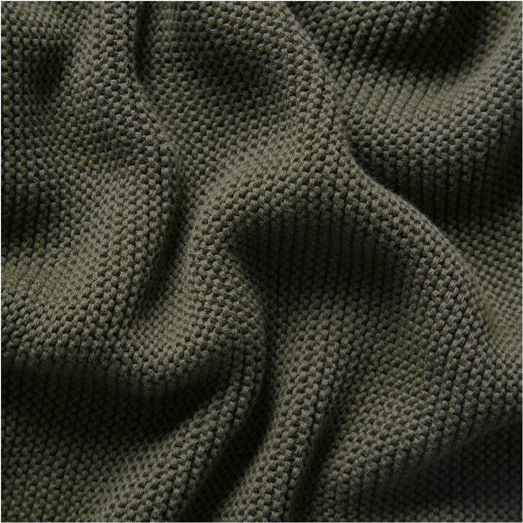 The Little Green Sheep Organic Knitted Cellular Baby Blanket - Juniper-Blankets- | Natural Baby Shower