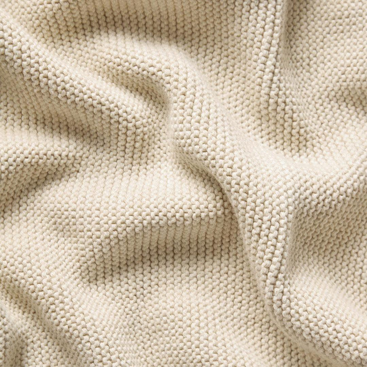 The Little Green Sheep Organic Knitted Cellular Baby Blanket - Linen-Blankets- | Natural Baby Shower