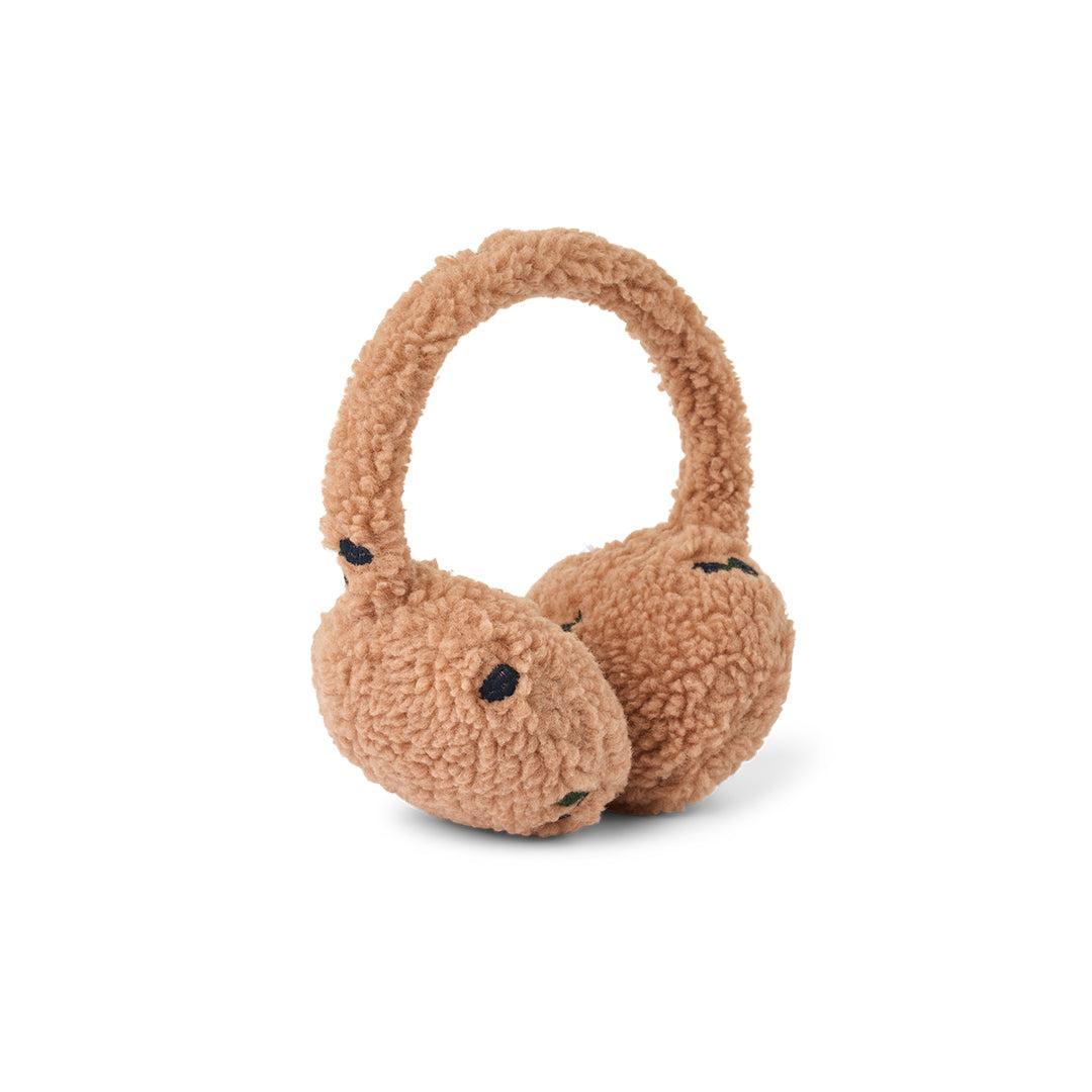 Liewood Albero Pile Earwarmers - Berry / Pale Tuscany / Embroidery-Scarves-Berry / Pale Tuscany / Embroidery-One size | Natural Baby Shower