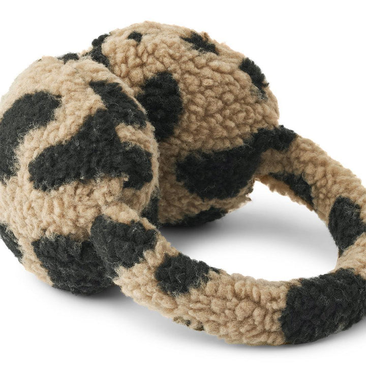 Liewood Albero Pile Earwarmers - Mega Leo / Oat Mix-Scarves-Mega Leo / Oat Mix-One size | Natural Baby Shower