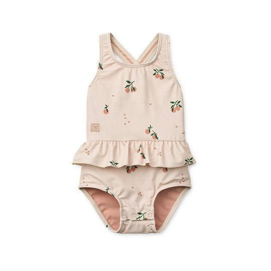 Liewood Amara Baby Printed Swimsuit - Peach / Sea Shell-Swimsuits-Peach / Sea Shell-62 | Natural Baby Shower