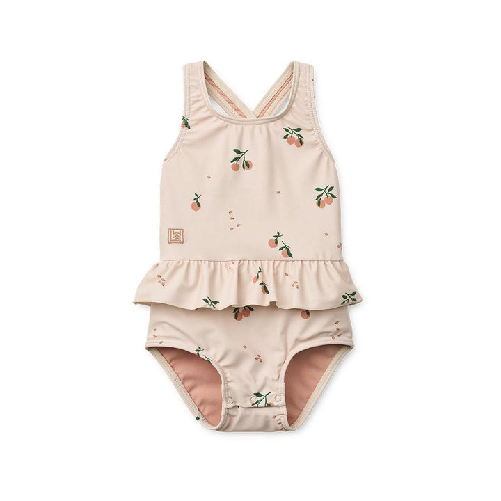 Liewood Amara Baby Printed Swimsuit - Peach / Sea Shell-Swimsuits-Peach / Sea Shell-62 | Natural Baby Shower
