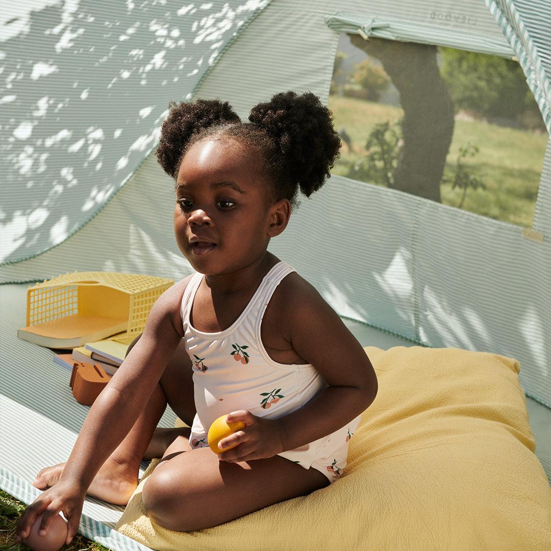 Liewood Amara Baby Printed Swimsuit - Peach / Sea Shell-Swimsuits-Peach / Sea Shell-62 | Natural Baby Shower