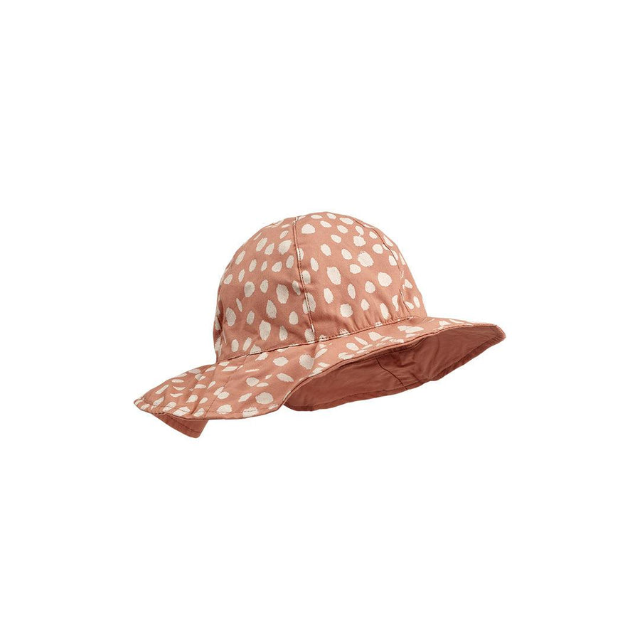 Liewood Amelia Reversible Sun Hat - Leo Spots - Tuscany Rose-Hats-Leo Spots/Tuscany Rose-0-3m | Natural Baby Shower