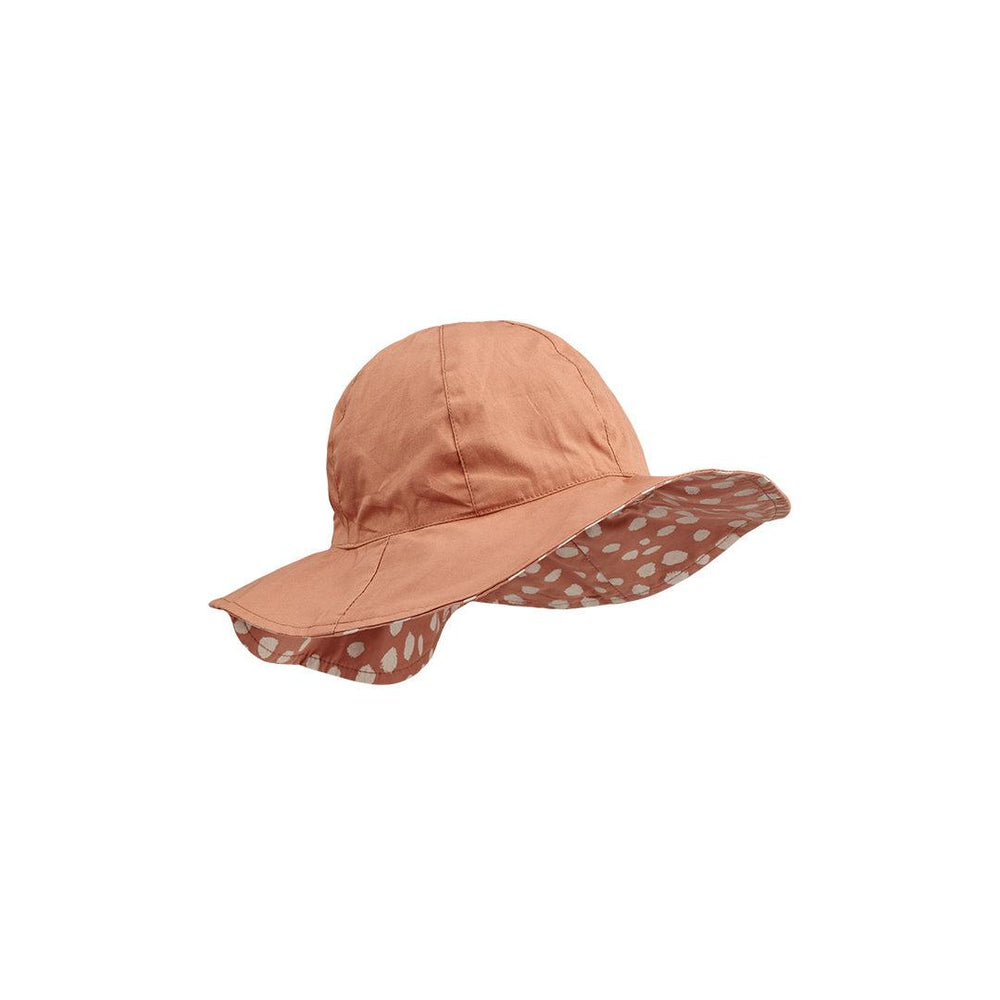 Liewood Amelia Reversible Sun Hat - Leo Spots - Tuscany Rose-Hats-Leo Spots/Tuscany Rose-0-3m | Natural Baby Shower