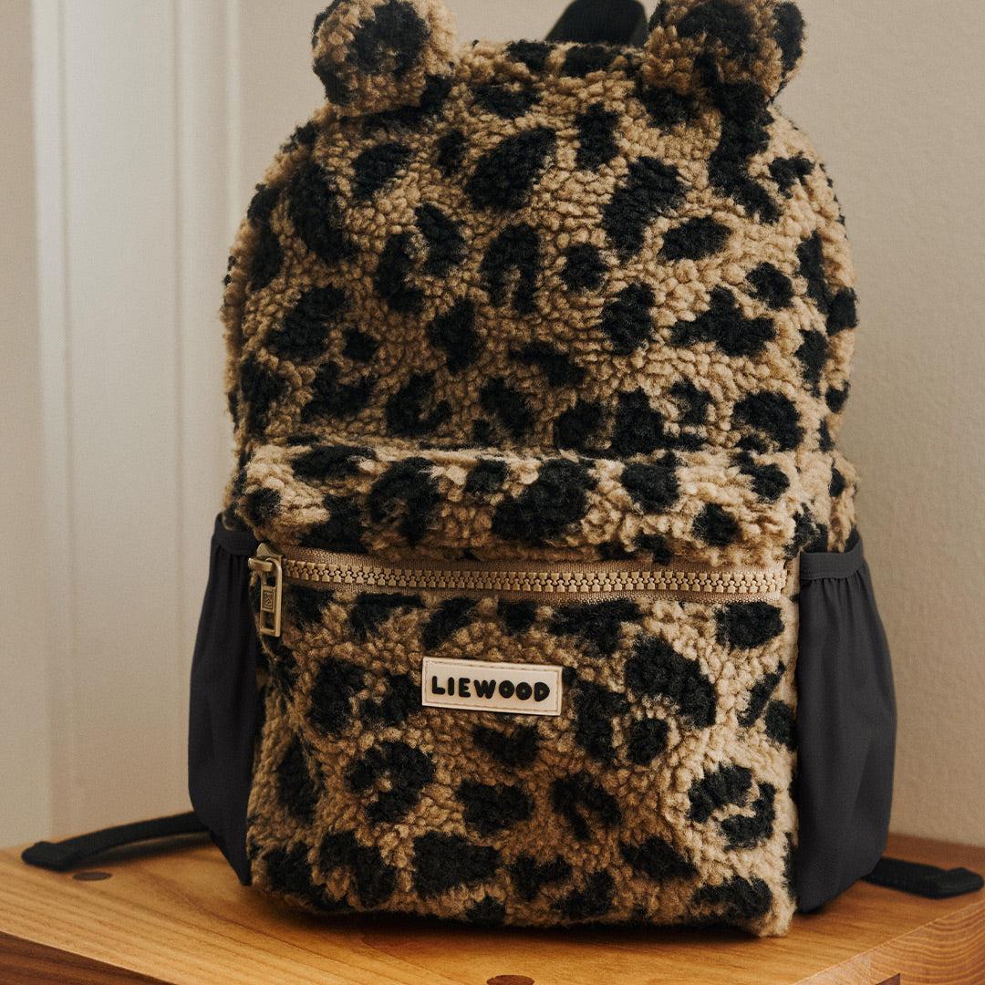 Liewood Andreas Pile Bear Backpack - Mega Leo / Oat Mix-Children's Backpacks-Mega Leo / Oat Mix-One size | Natural Baby Shower