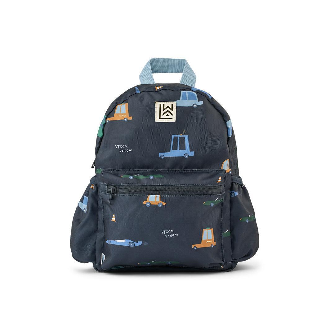 Liewood Andreas Backpack - Cars / Classic Navy-Children's Backpacks-Cars / Classic Navy- | Natural Baby Shower