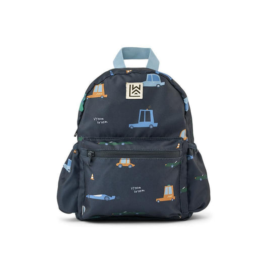 Liewood Andreas Backpack - Cars / Classic Navy-Children's Backpacks-Cars / Classic Navy- | Natural Baby Shower