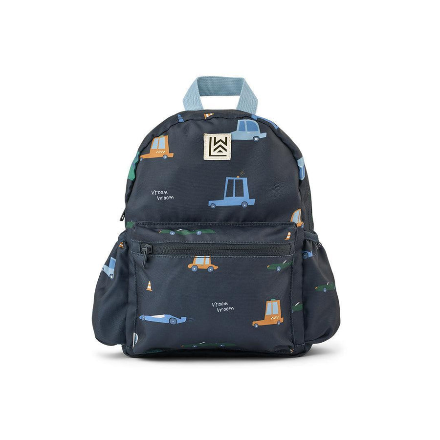Liewood Andreas Backpack - Cars / Classic Navy-Children's Backpacks-Cars / Classic Navy- | Natural Baby Shower