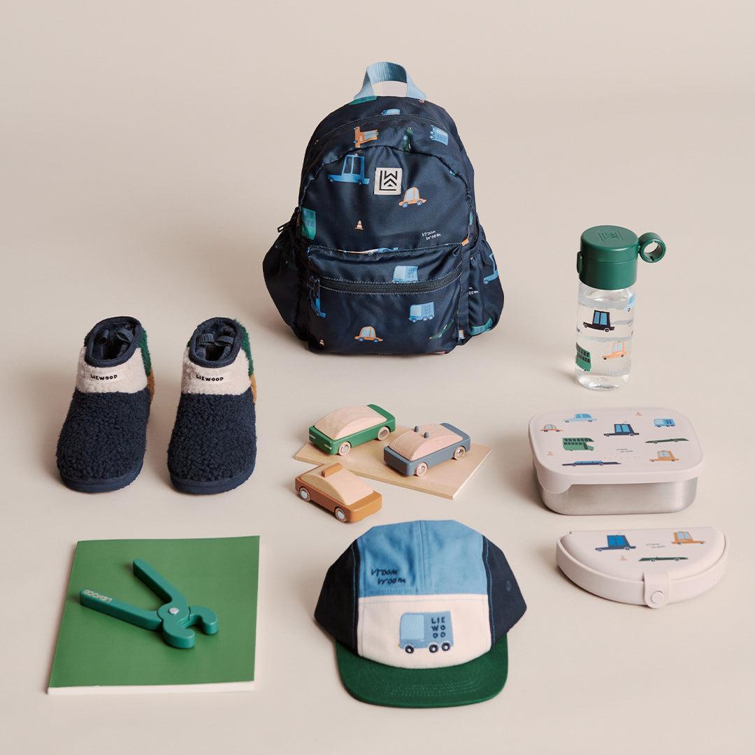 Liewood Andreas Backpack - Cars / Classic Navy-Children's Backpacks-Cars / Classic Navy- | Natural Baby Shower