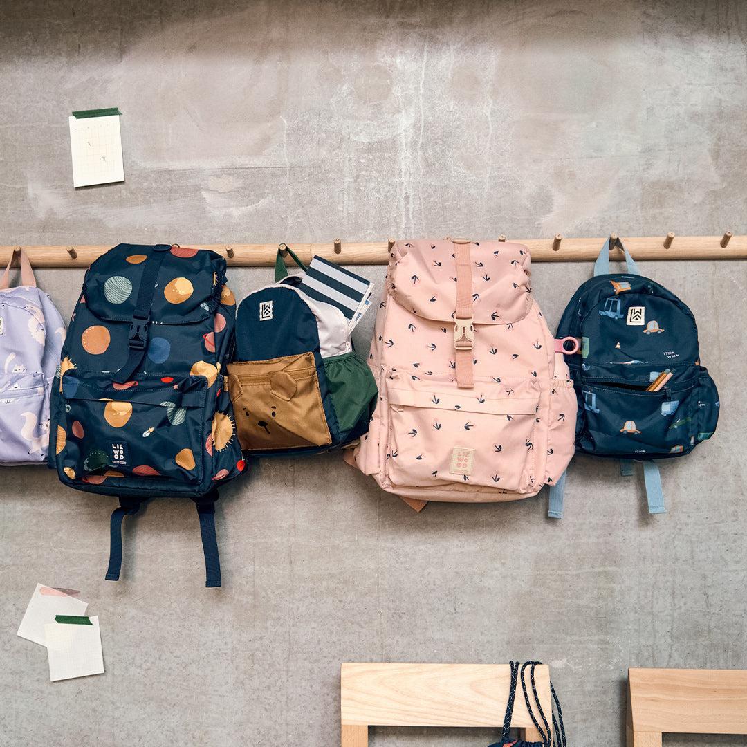 Liewood Andreas Backpack - Cars / Classic Navy-Children's Backpacks-Cars / Classic Navy- | Natural Baby Shower