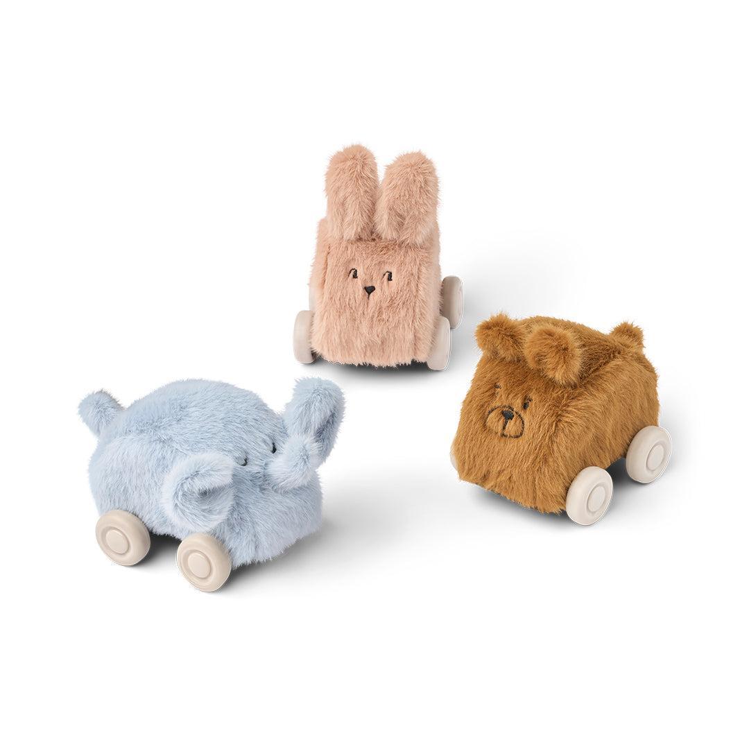 Liewood Ansel Plush Car 3-pack - Pale Tuscany Mix-Soft Toys- | Natural Baby Shower
