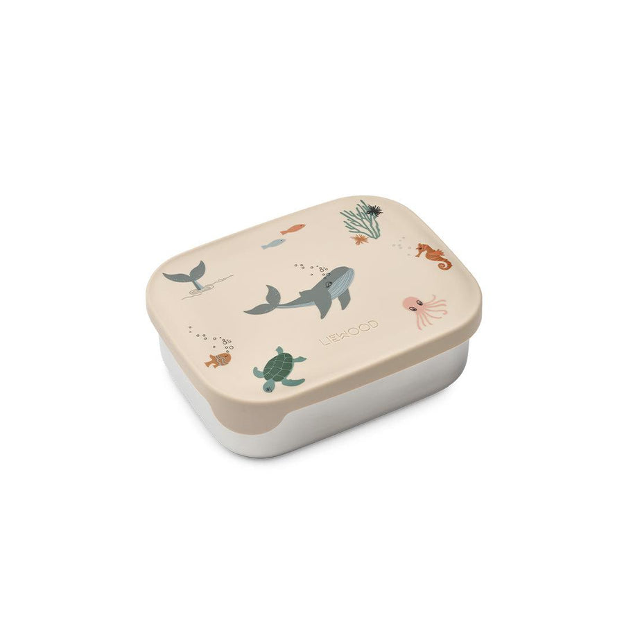 Liewood Arthur Lunchbox - Sea Creature - Sandy-Lunch Boxes-Sea Creature/Sandy- | Natural Baby Shower