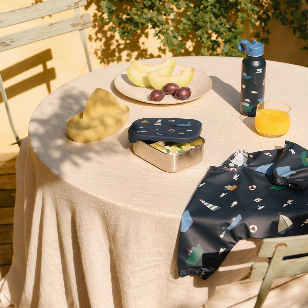 Liewood Arthur Printed Lunchbox - Sailing / Classic Navy-Lunch Boxes-Sailing / Classic Navy- | Natural Baby Shower