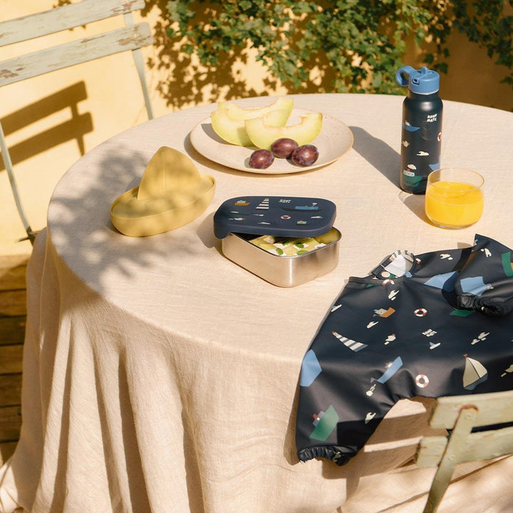 Liewood Arthur Printed Lunchbox - Sailing / Classic Navy-Lunch Boxes-Sailing / Classic Navy- | Natural Baby Shower