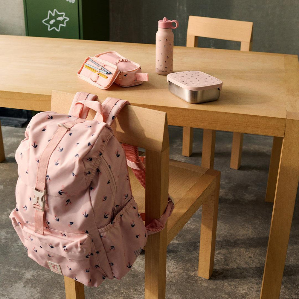 Liewood Arthur Printed Lunchbox - Mini Cherry Heart / Rosey-Lunch Boxes-Mini Cherry Heart / Rosey- | Natural Baby Shower