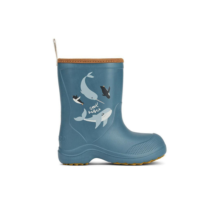 Liewood Aston Rainboot - Arctic / Ocean View-Boots-Arctic / Ocean View-21 | Natural Baby Shower