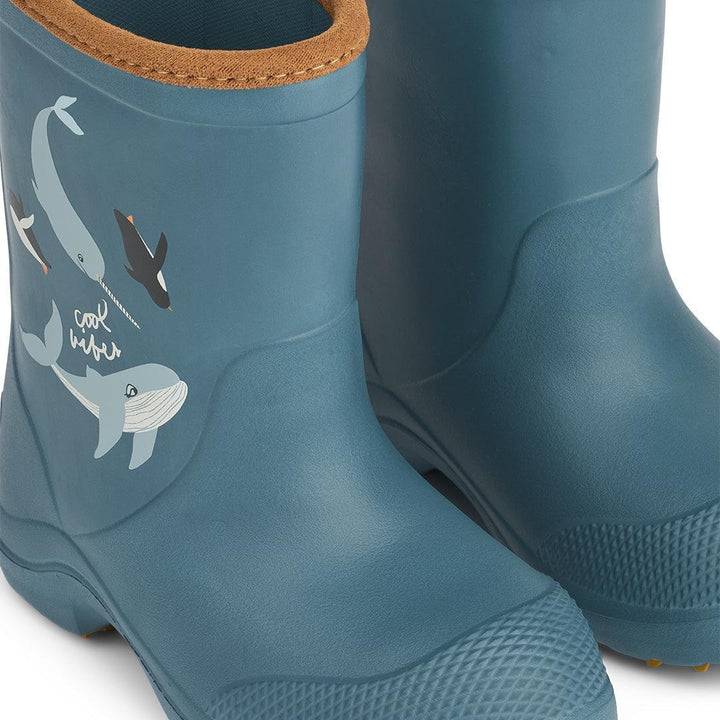 Liewood Aston Rainboot - Arctic / Ocean View-Boots-Arctic / Ocean View-21 | Natural Baby Shower