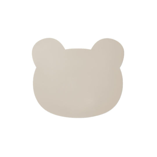 Liewood Aura Bear Placemat - Sandy-Placemats-Sandy-One Size | Natural Baby Shower