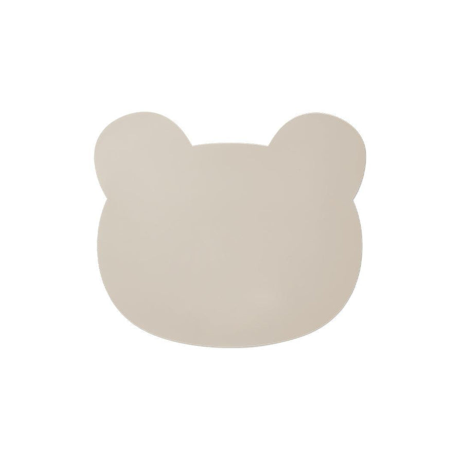 Liewood Aura Bear Placemat - Sandy-Placemats-Sandy-One Size | Natural Baby Shower