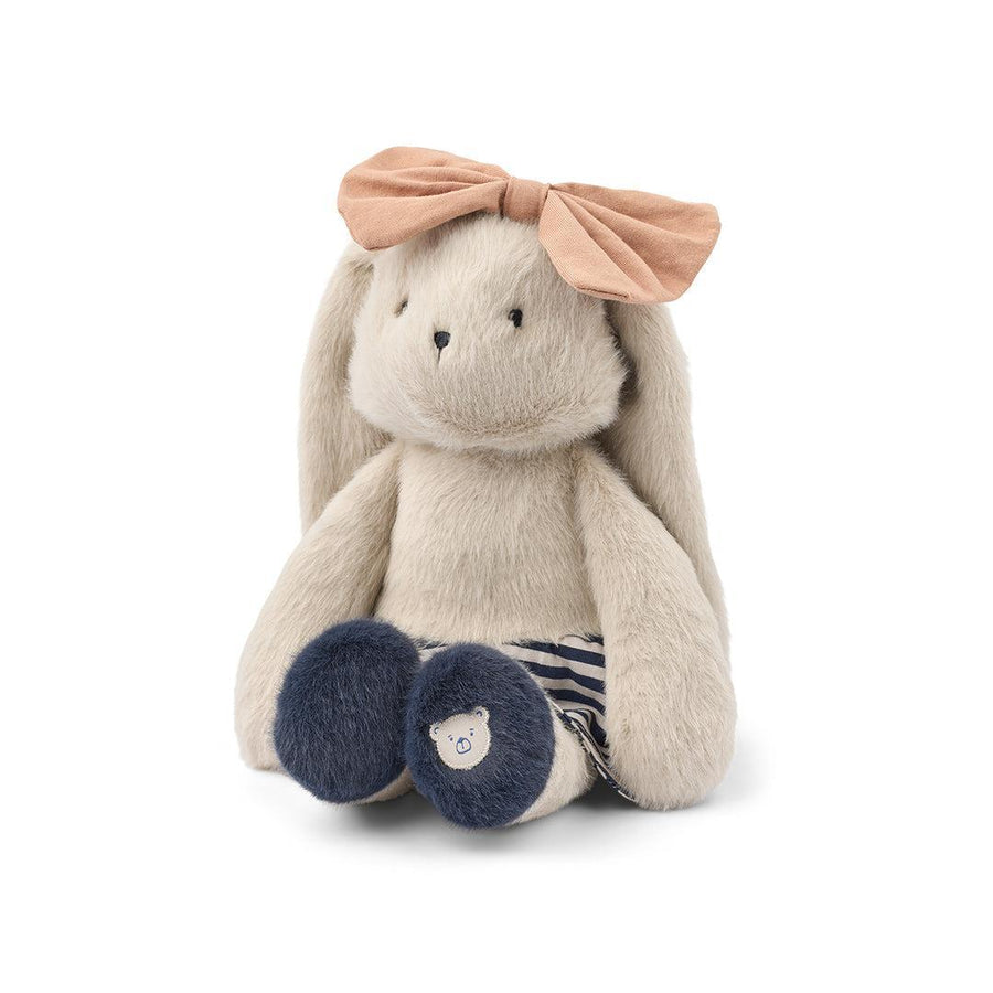 Liewood Babette Rabbit Celebration Teddy - Mist / Navy Stripe Mix-Soft Toys-Mist / Navy Stripe Mix-One size | Natural Baby Shower