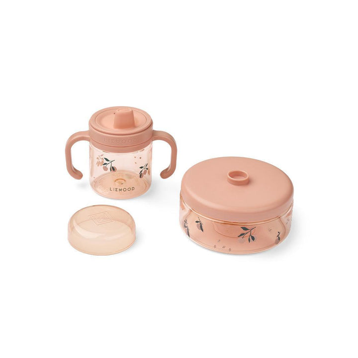 Liewood Beatrix Tableware Set - Peach / Sea Shell-Feeding Sets-Peach / Sea Shell- | Natural Baby Shower