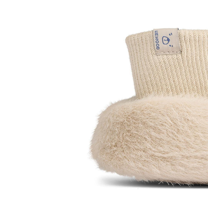 Liewood Beth Rabbit Plush Slippers - Mist-Slippers-Mist-16/17 | Natural Baby Shower