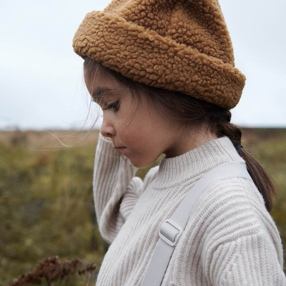 Liewood Bibi Pile Beanie - Golden Caramel-Hats-Golden Caramel-6-9m | Natural Baby Shower