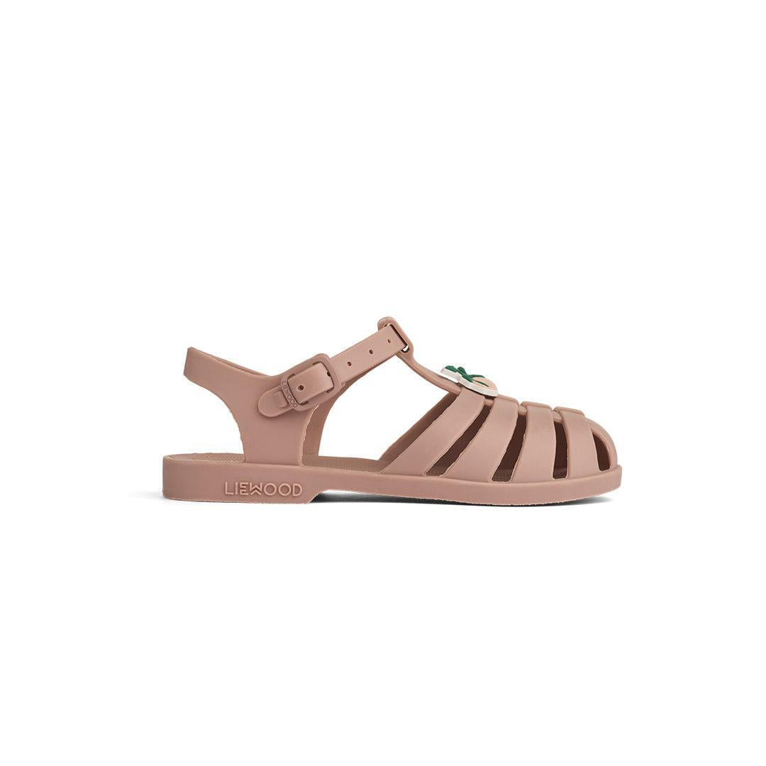 Liewood Bre Jelly Shoes Sandals with Charms - Peach / Dark Rose-Sandals-Peach / Dark Rose-19 | Natural Baby Shower
