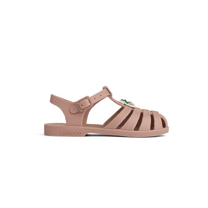 Liewood Bre Jelly Shoes Sandals with Charms - Peach / Dark Rose-Sandals-Peach / Dark Rose-19 | Natural Baby Shower