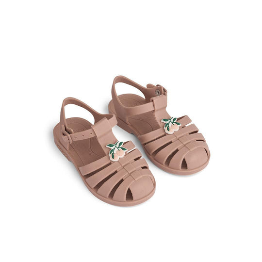 Liewood Bre Jelly Shoes Sandals with Charms - Peach / Dark Rose-Sandals-Peach / Dark Rose-19 | Natural Baby Shower