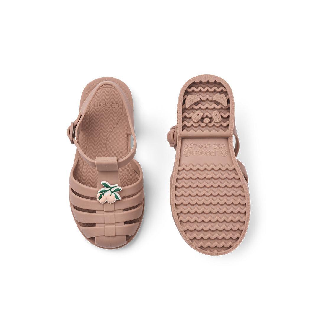Liewood Bre Jelly Shoes Sandals with Charms - Peach / Dark Rose-Sandals-Peach / Dark Rose-19 | Natural Baby Shower